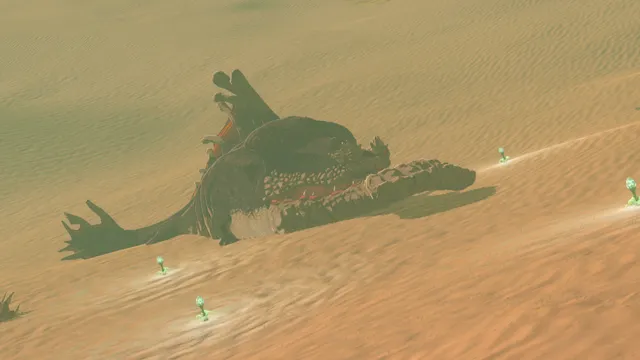 Molduga stunned in Gerudo Desert